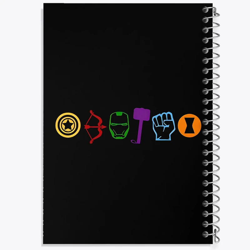 دفتر ژورنال نویسی 50 برگ خندالو مدل نقطه ای طرح مارول (Marvel) کد N4557