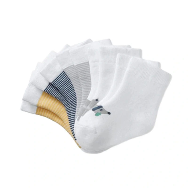 جوراب ساق کوتاه بچگانه مدل TT20000 مجموعه 5 عددی 