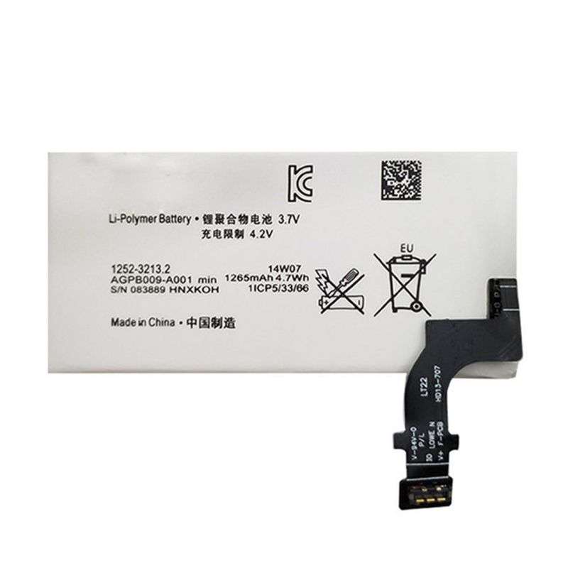 باتری موبایل مدل AGPB009-A001 ظرفیت 1265 میلی آمپر ساعت مناسب برای گوشی موبایل سونی PLT22