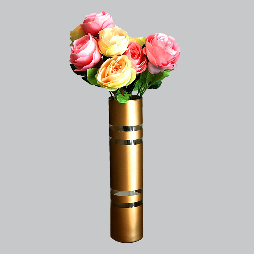 گلدان به همراه گل مصنوعی مدل الیزابت سولماز