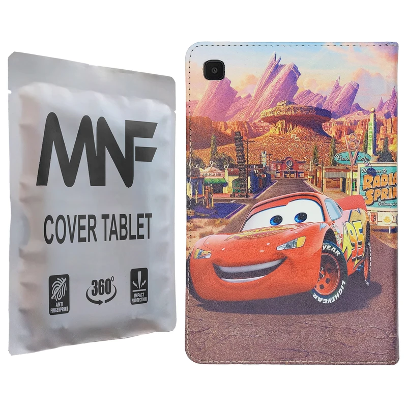 کیف کلاسوری ام ان اف طرح پسرانه ماشین ها کد M-114 مناسب برای تبلت سامسونگ Galaxy Tab A7 10.4 2020 / T505