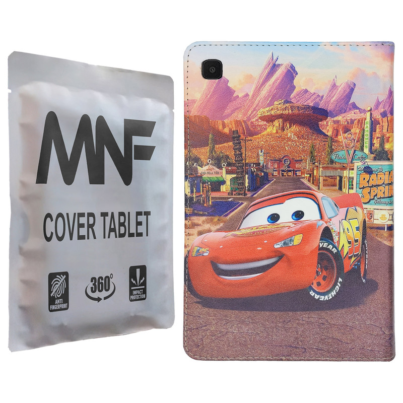 کیف کلاسوری ام ان اف طرح پسرانه ماشین ها کد M-114 مناسب برای تبلت سامسونگ Galaxy Tab A7 10.4 2020 / T505