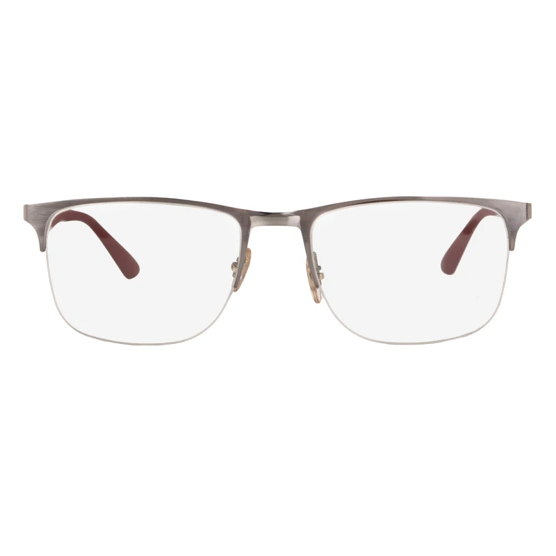 فریم عینک طبی نیم فریم ری بن مدل 0RX6362-2880-55 مناسب برای صورت گرد، قلب و بیضی