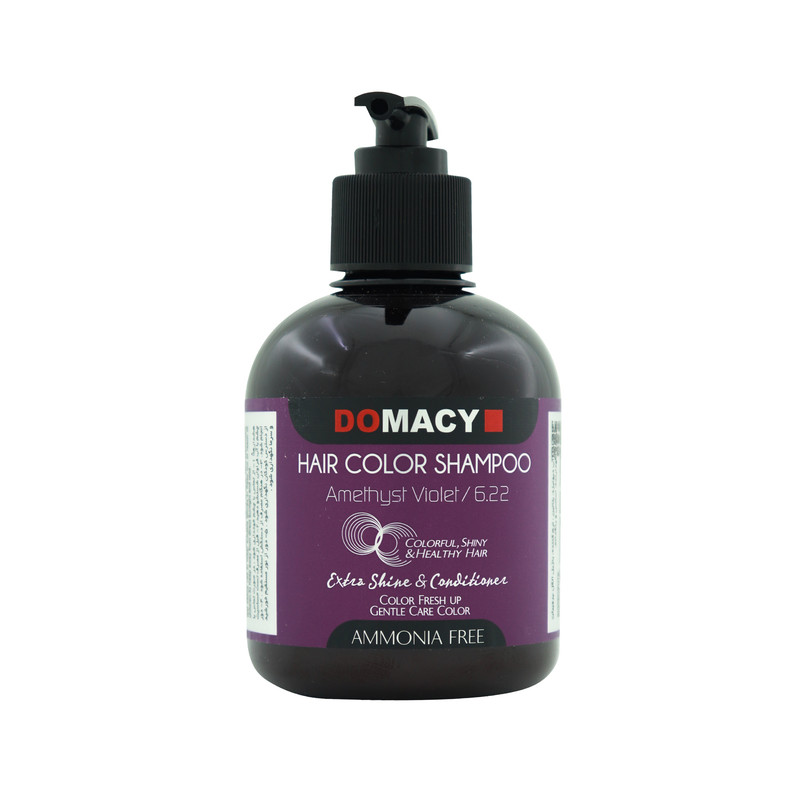 شامپو رنگساژ دوماسی مدل AMMONIA FREE شماره 6.22 حجم 300 میلی لیتر رنگ بنفش آماتیس