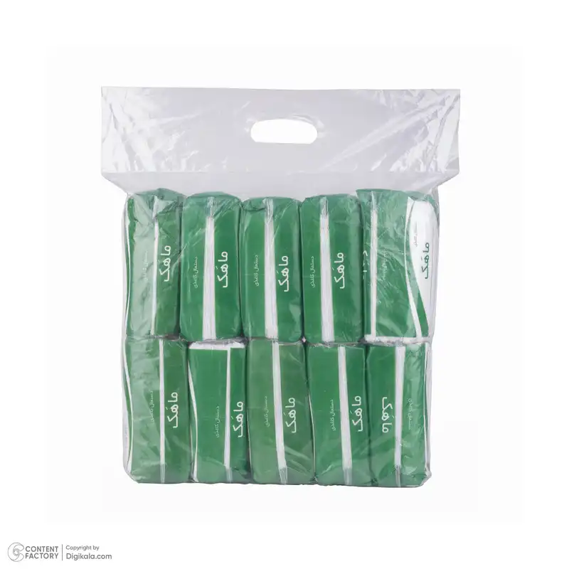 دستمال کاغذی 200 برگ ماهَک مدل اقتصادی بسته 10 عددی