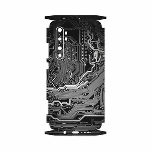 MAHOOT Black Printed Circuit Board-FullSkin Cover Sticker for Xiaomi Mi Note 10 Lite