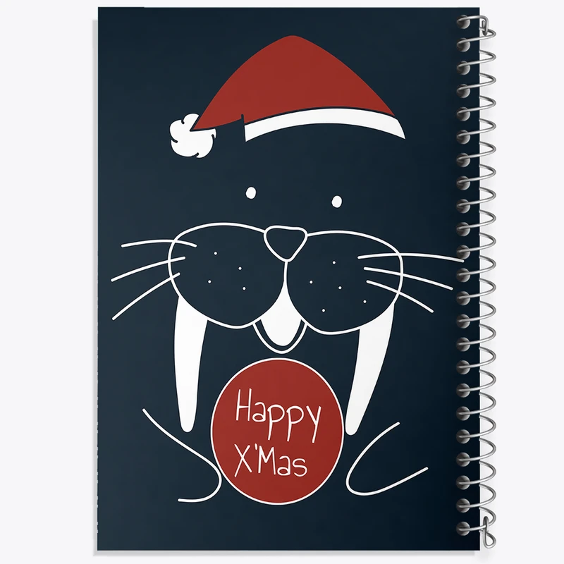 دفتر ژورنال نویسی 50 برگ خندالو مدل نقطه ای طرح کریسمس (Christmas) کد N2520