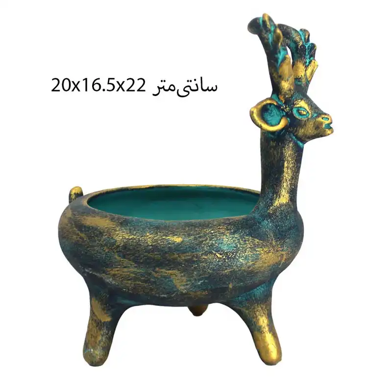 جا عودی سفالی طرح گوزن