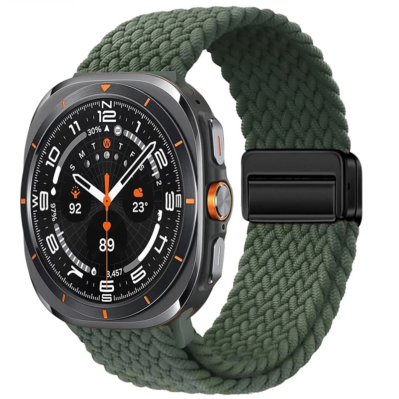بند مسیر مدل Braided Solo Magnetic مناسب برای ساعت هوشمند سامسونگ Galaxy Watch Ultra 47mm