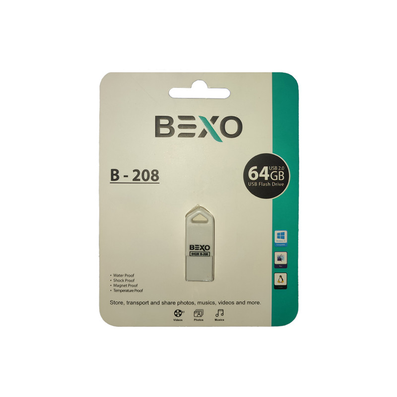 فلش مموری بکسو مدل B-208 ظرفیت 64 گیگابایت