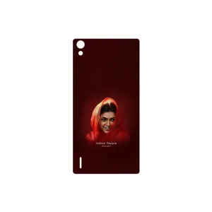 MAHOOT Portrait of an Indian Woman Cover Sticker for Huawei Ascend P7
