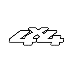 استیکر خودرو پویا مارکت طرح 4x4 کد 1883