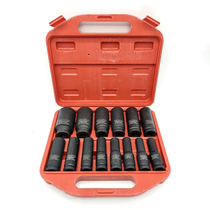 سری آچار بکس بلند فشارقوی بادی باس مدل LIFE_STYLE مجموعه 14 عددی