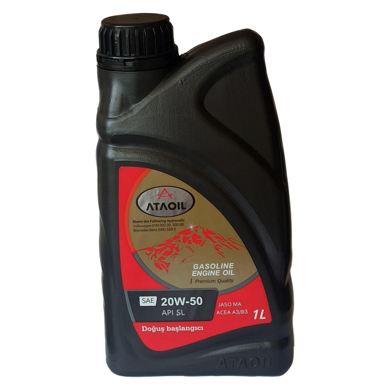 روغن موتور بنزینی آتا اویل مدل 20w-50 SL حجم1 لیتر