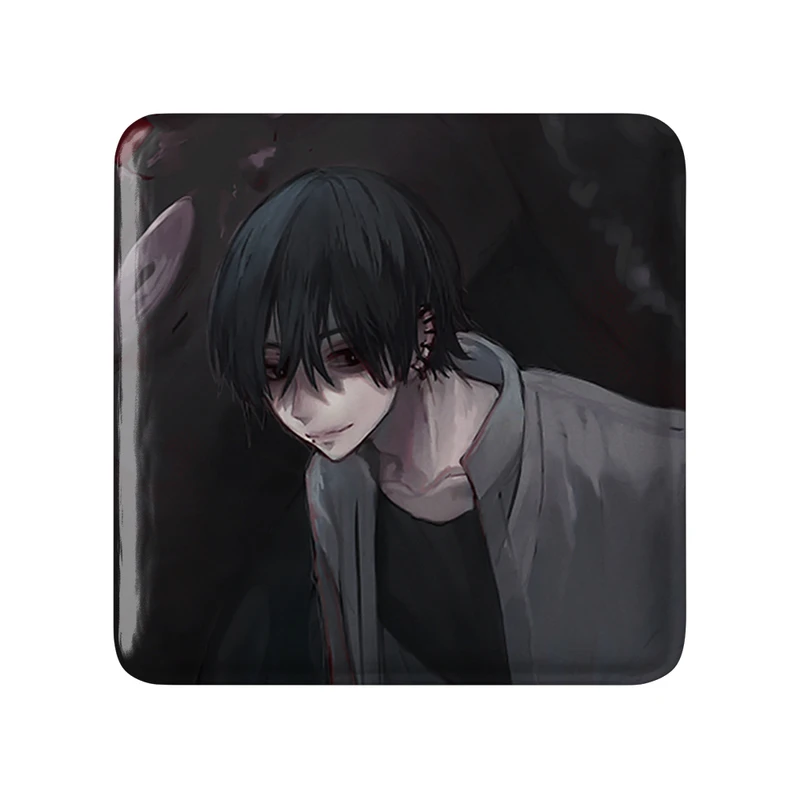 مگنت خندالو طرح یوشیدا انیمه مرد اره ای Chainsaw Man  مدل مربعی کد 22357