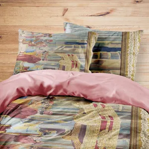 سرویس روتختی مدوپد طرح فرش تابلو مدل C-T00001 یک نفره 4 تکه