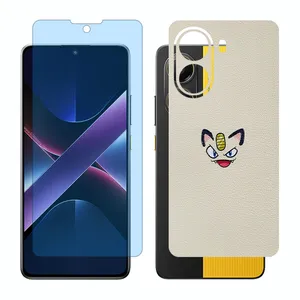 Glass Together model anti blue screen protector suitable for Xiaomi Poco X7 Pro mobile phone with back cover sticker