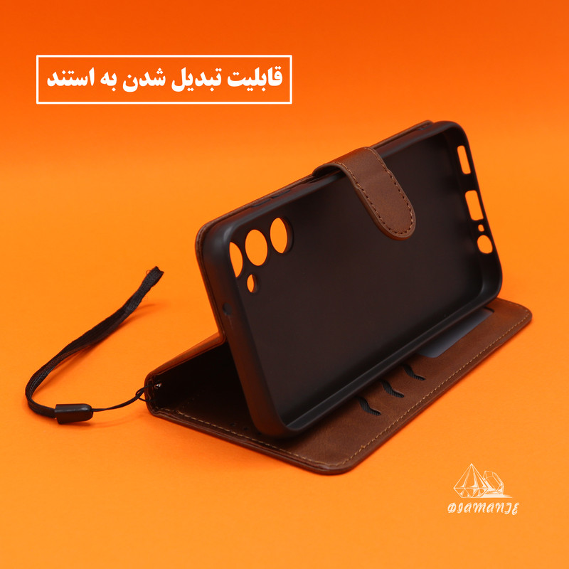 کیف کلاسوری دیامانته مدل Bandaviz Bk مناسب برای گوشی موبایل شیائومی Poco C71 به همراه بندآویز