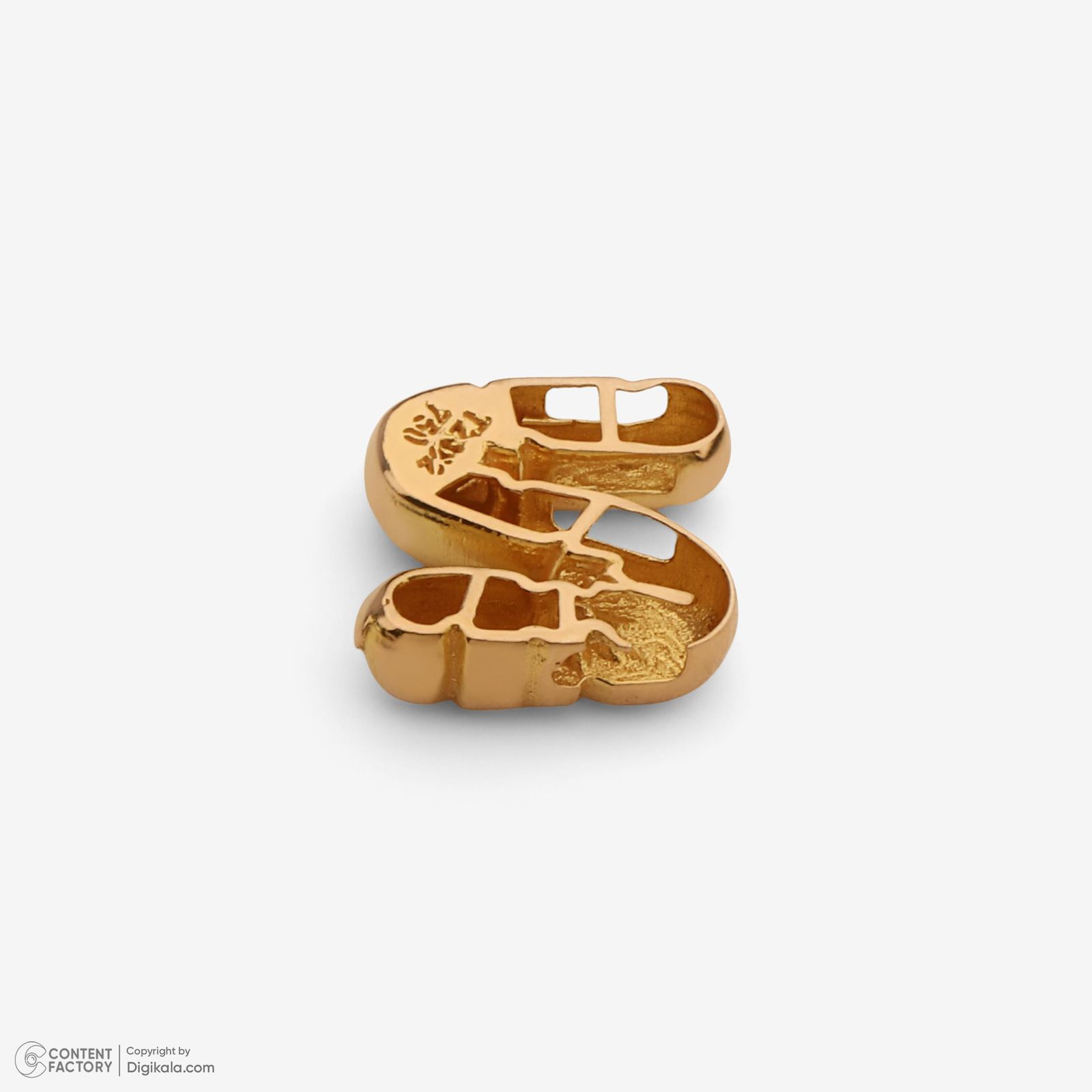 آویز گردنبند طلا 18 عیار زنانه حافا گلد طرح حرف N کد a018 -  - 4