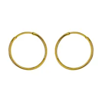 گوشواره طلا 18 عیار دخترانه مایا ماهک مدل ME1106 طرح حلقه ای