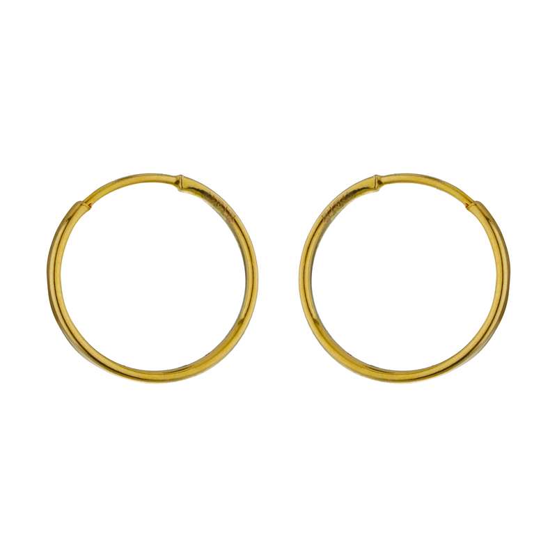 گوشواره طلا 18 عیار دخترانه مایا ماهک مدل ME1106 طرح حلقه ای