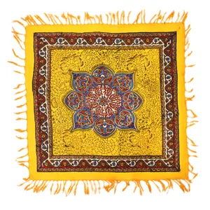 کاور کوسن قلمکار طرح ترنجی کد 105