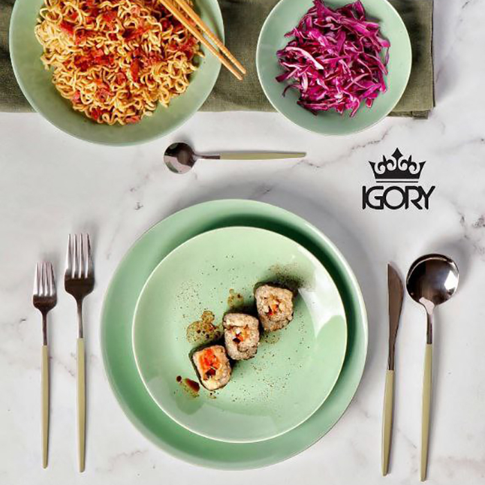 سرویس قاشق و چنگال 30 پارچه ایگوری مدل D01