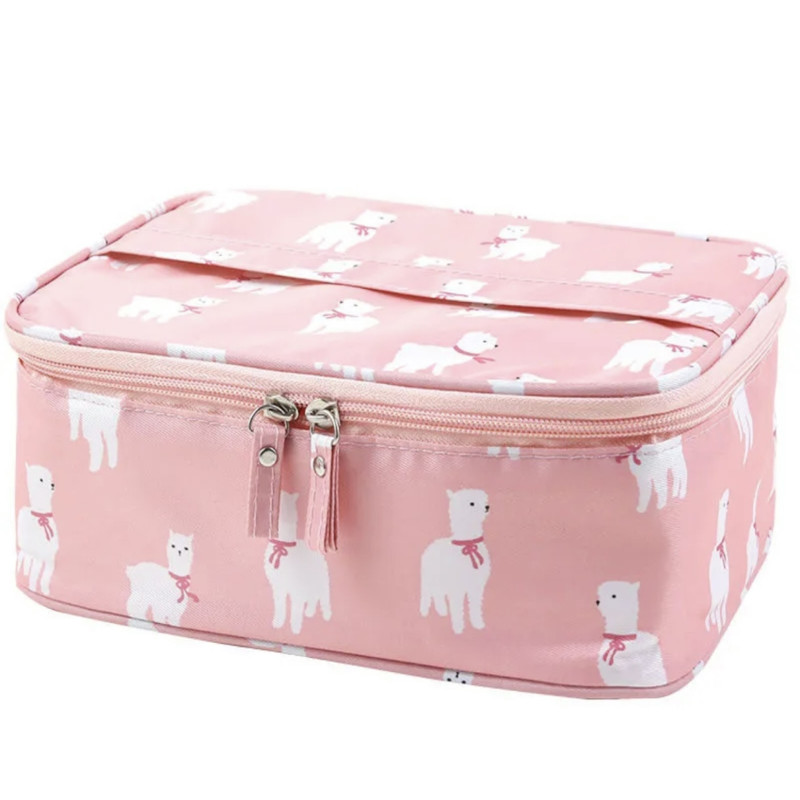 کیف لوازم آرایش زنانه مدل پارتشین دار صندوقی