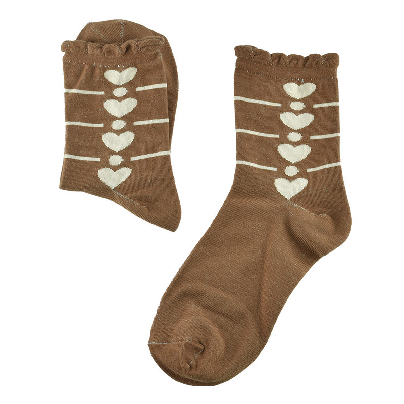 جوراب ساق بلند زنانه مدل قلب