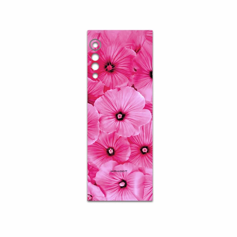 برچسب پوششی ماهوت مدل Pink-Flower مناسب برای گوشی موبایل ال جی Velvet 5G