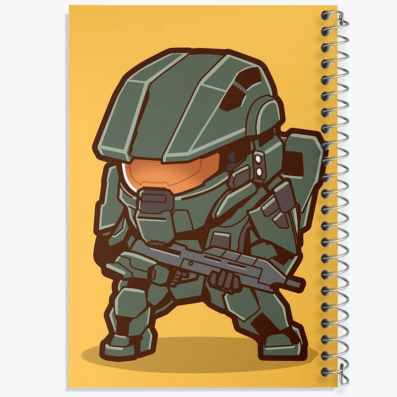 دفتر مشق 50 برگ خندالو طرح بازی هیلو (Halo) کد 31481