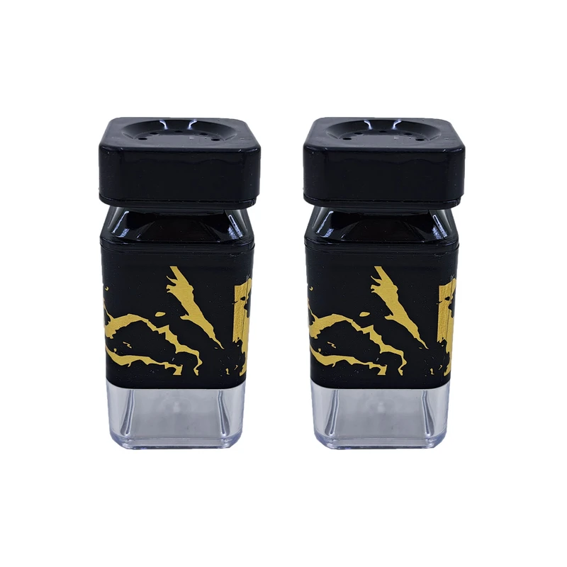 نمکدان رزمن مدل مربع طرح ماربل کد 02 بسته دو عدددی