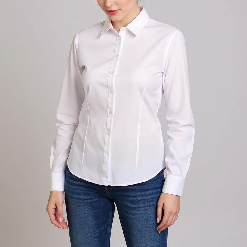 شومیز آستین بلند یقه برگردان زنانه مدل درنا 0002