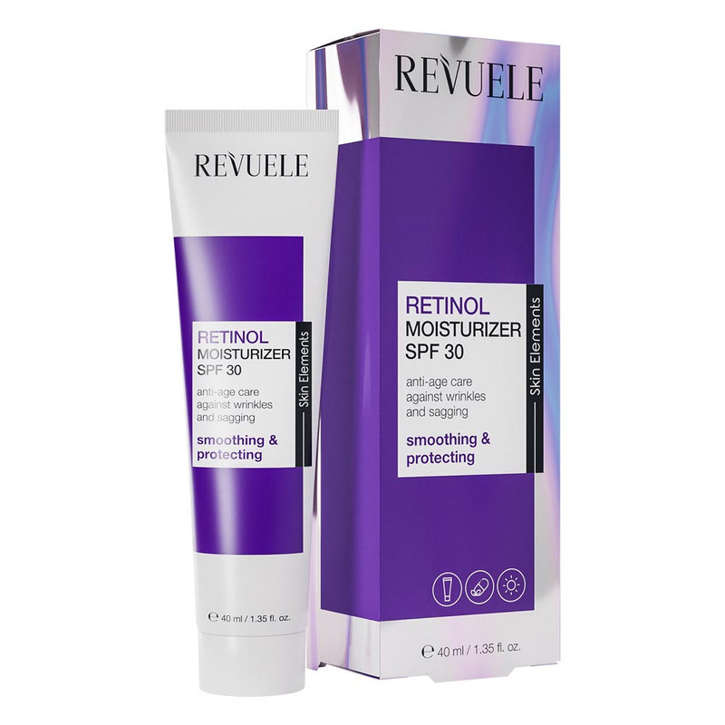 کرم ضد آفتاب بدون رنگ رووئله SPF 30 مدل Retinol مناسب برای انواع پوست حجم 40 میلیلیتر کرم ضد آفتاب بدون رنگ رووئله SPF 30 مدل Retinol مناسب برای انواع پوست حجم 40 میلیلیتر