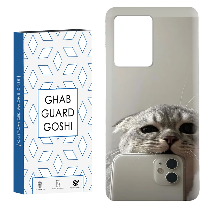 کاور قاب گارد گوشی طرح گربه سلفی کد Dimo-206 مناسب برای گوشی موبایل شیائومی Redmi Note 12 Pro Plus 5G