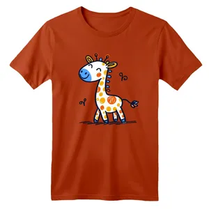 تی شرت آستین کوتاه بچگانه مدل نقاشی زرافه