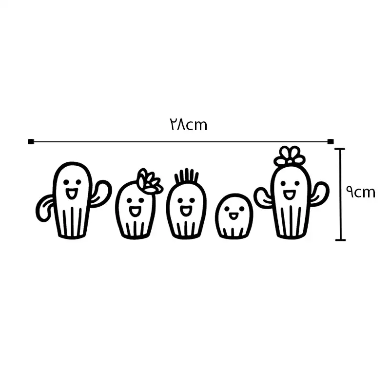 استیکر یخچال طرح کاکتوس کد 5014