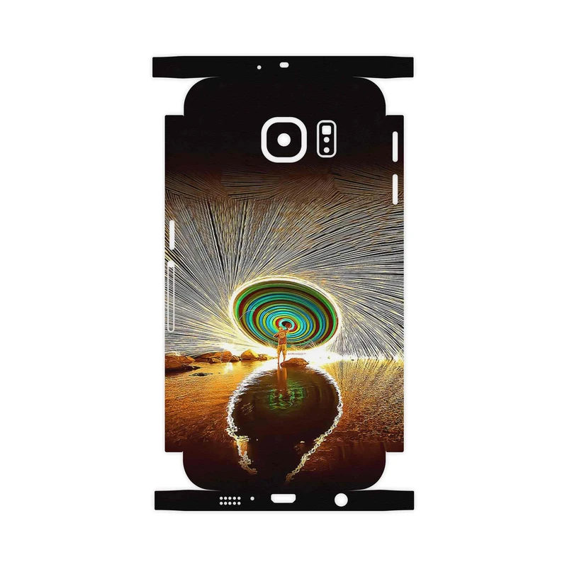 برچسب پوششی ماهوت مدل Night Light Fountain-FullSkin مناسب برای گوشی موبایل سامسونگ Galaxy S6