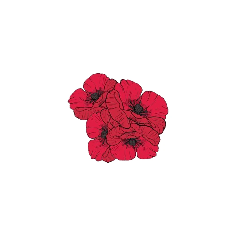 استیکر لپ تاپ طرح گل کد 261