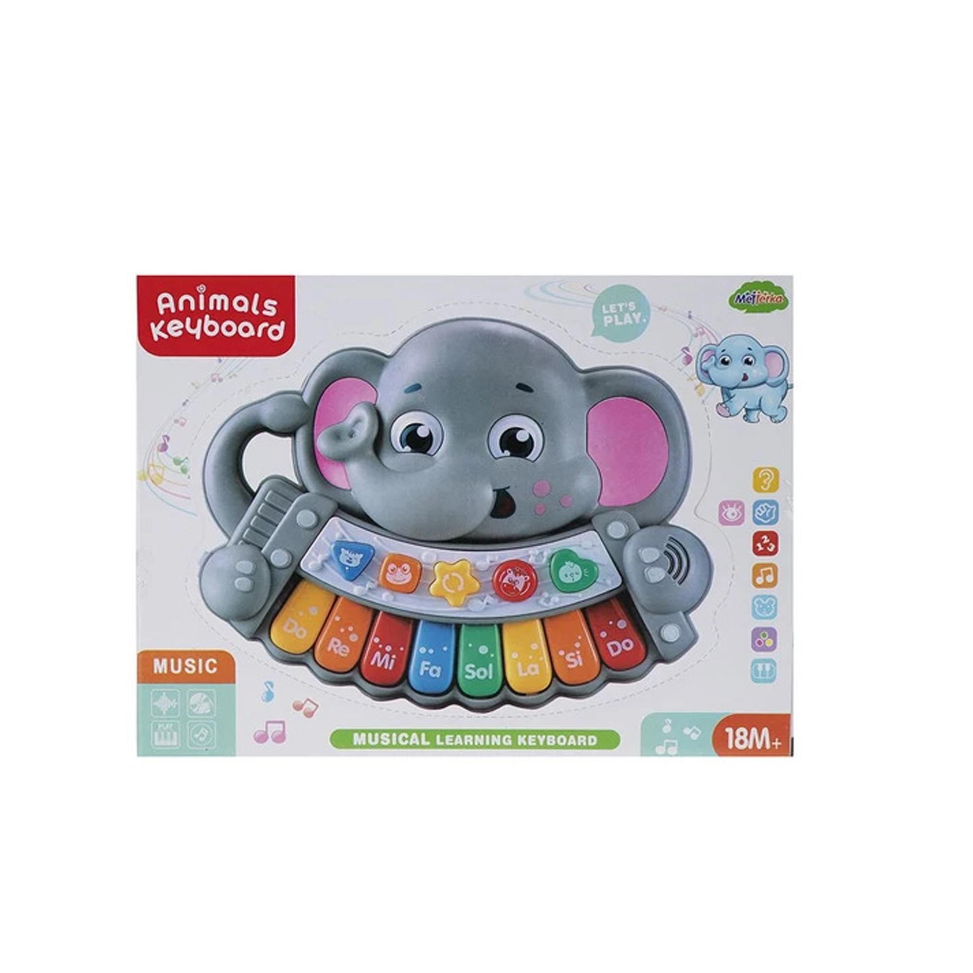 اسباب بازی مدل موزیکال طرح فیل کد 280