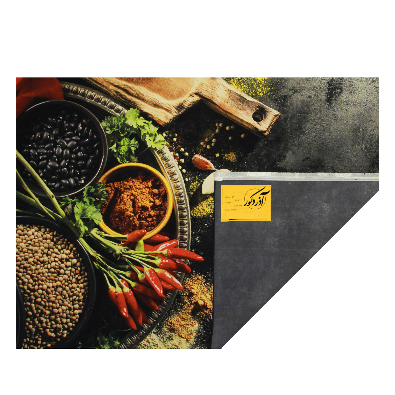 فرش ماشینی آذردکور طرح آشپزخانه کد100464