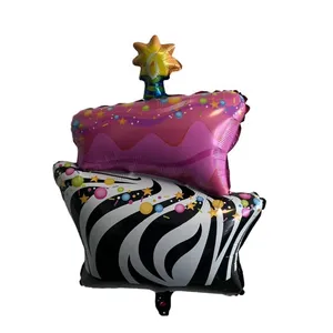 بادکنک فویلی پارتی لند تهران مدل کیک تولد دوطبقه کد CAKE01