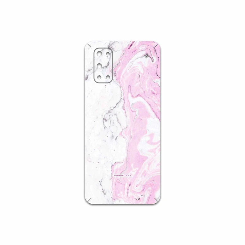 برچسب پوششی ماهوت مدل Blanco-Pink-Marble مناسب برای گوشی موبایل ریلمی 7 5G