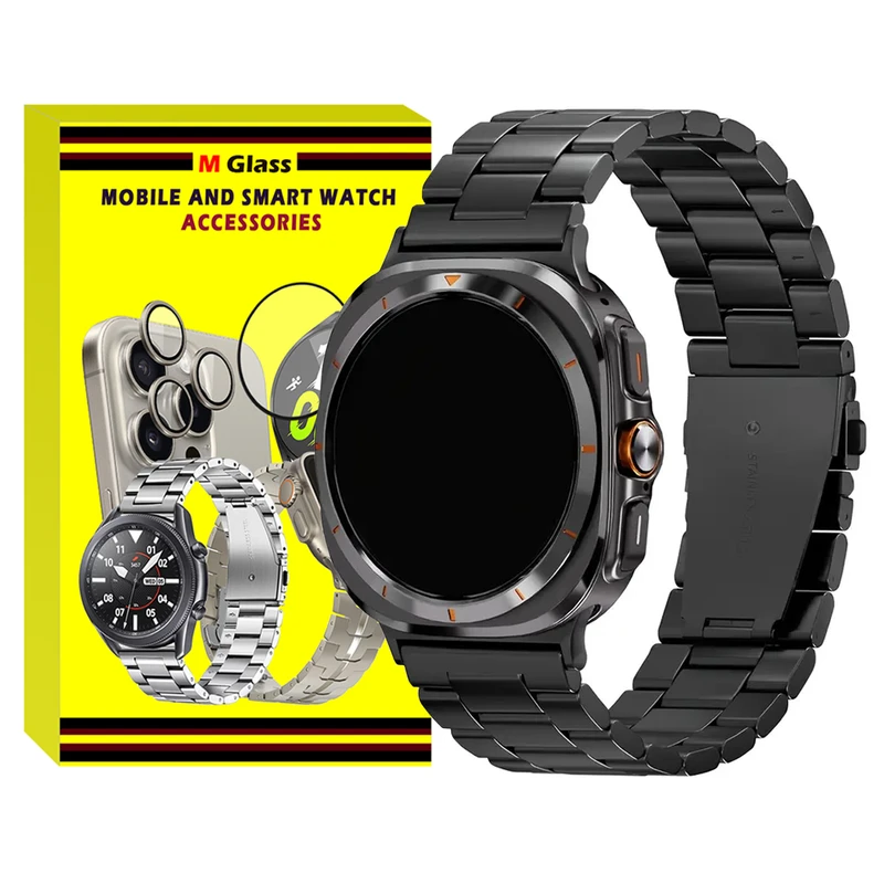 بند ام‌گلس مدل 3Bead MG مناسب برای ساعت هوشمند سامسونگ Galaxy Watch 7 Ultra 47mm