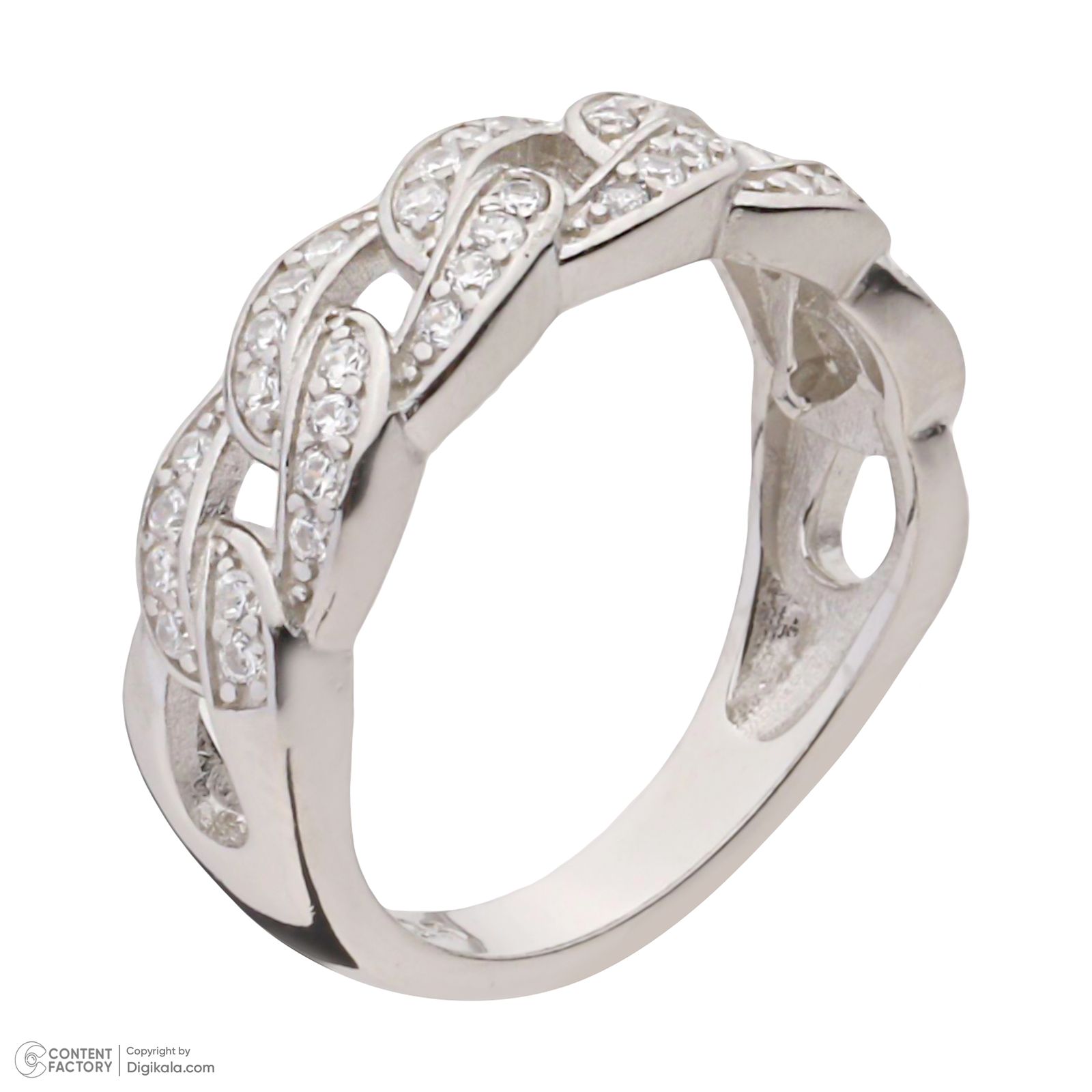 انگشتر نقره زنانه شهر جواهر مدل SJ-GR087 - - 4