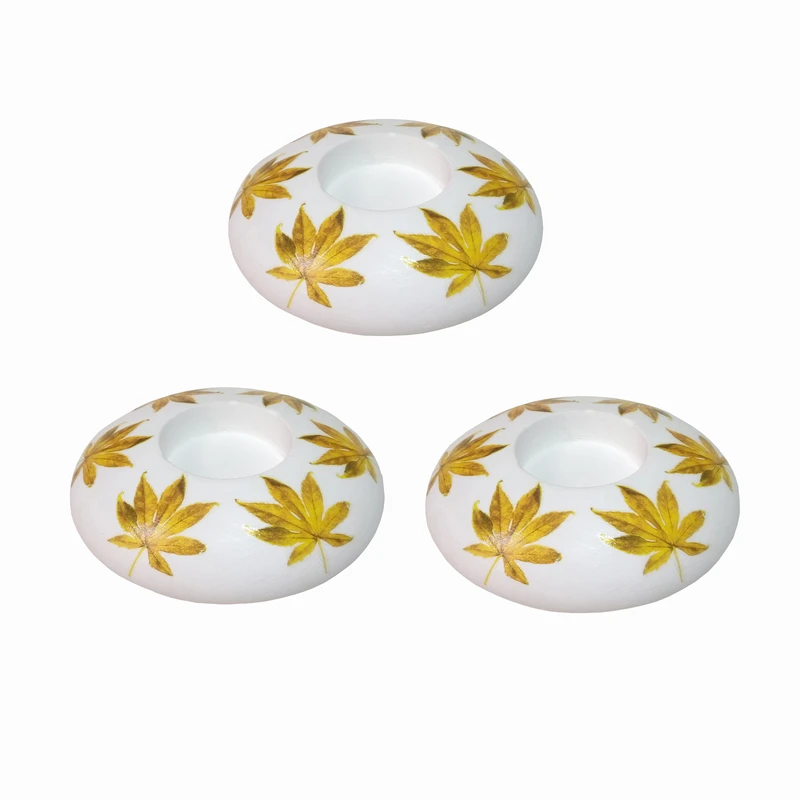 جاشمعی طرح پاییزی کد OO 45 بسته 3 عددی 