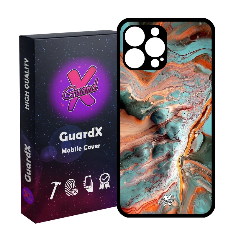 کاور گارد ایکس طرح ماربل مدل Glass10281 مناسب برای گوشی موبایل اپل iPhone 13 Pro Max