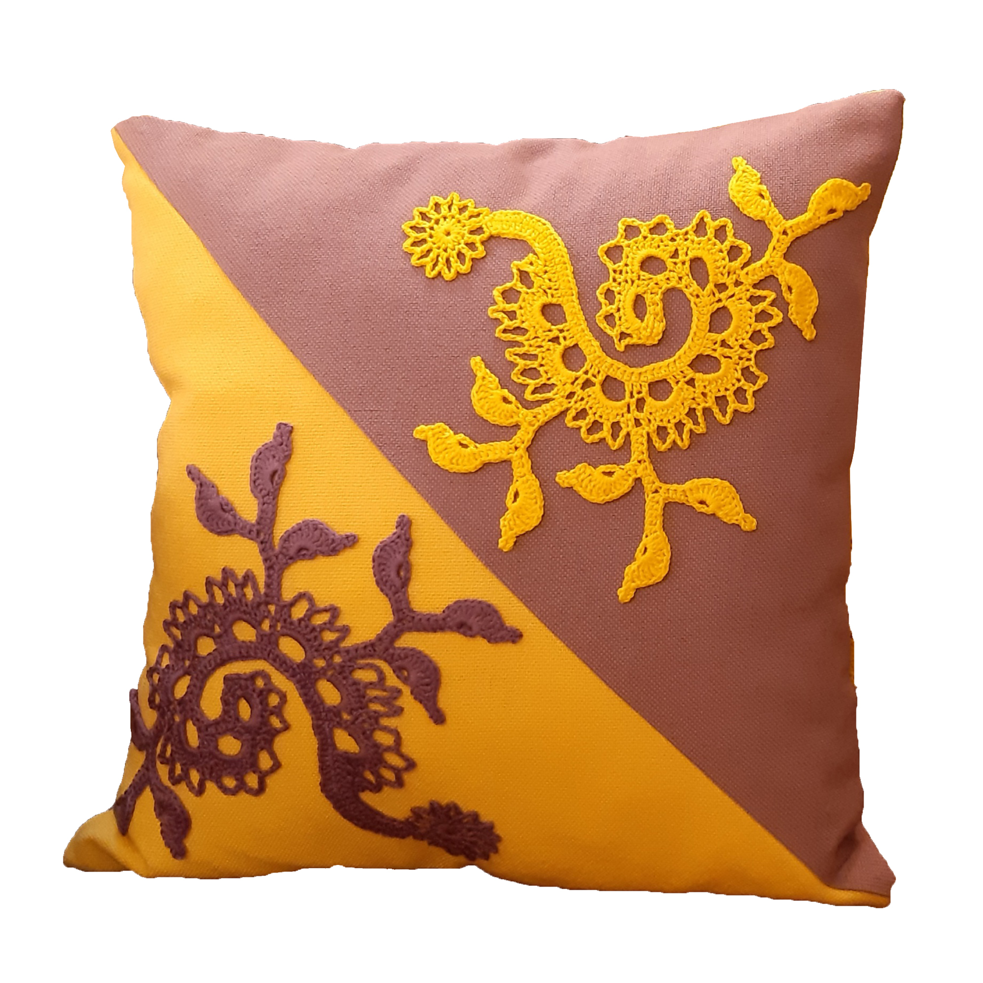 کوسن بافتنی مدل یاس مجموعه 2 عددی