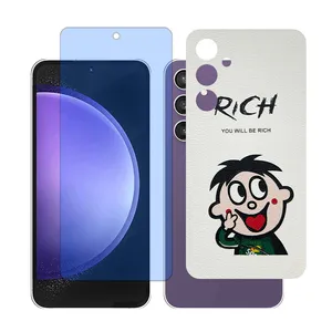 Glass together model blue cut screen protector suitable for Samsung Galaxy S23 FE mobile phone with back cover sticker