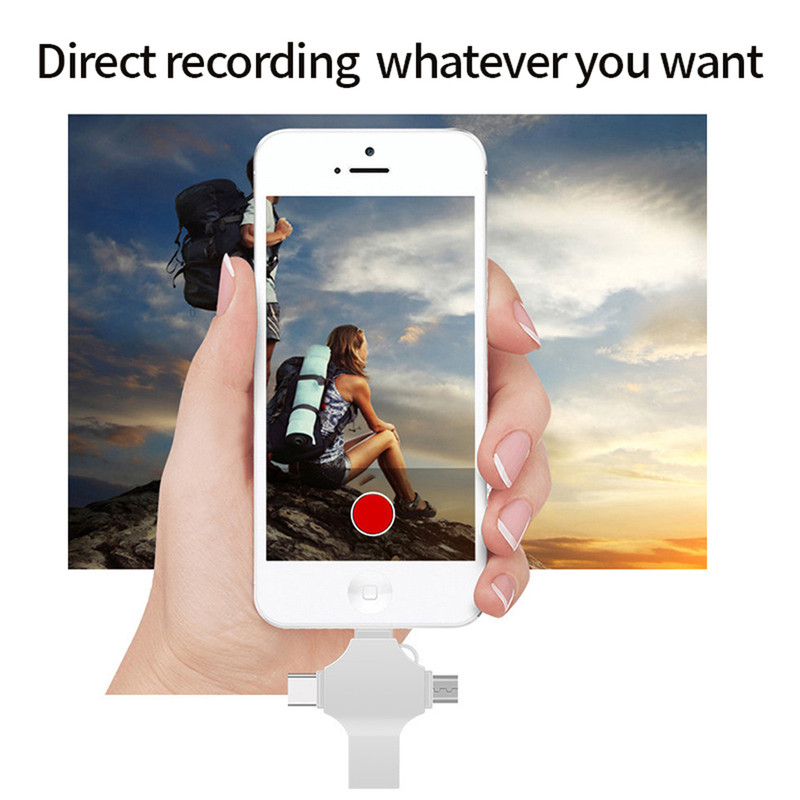 مبدل microSD OTG به USB/ USB-C/ microUSB/ لایتنینگ مدل PM- Connection Kit